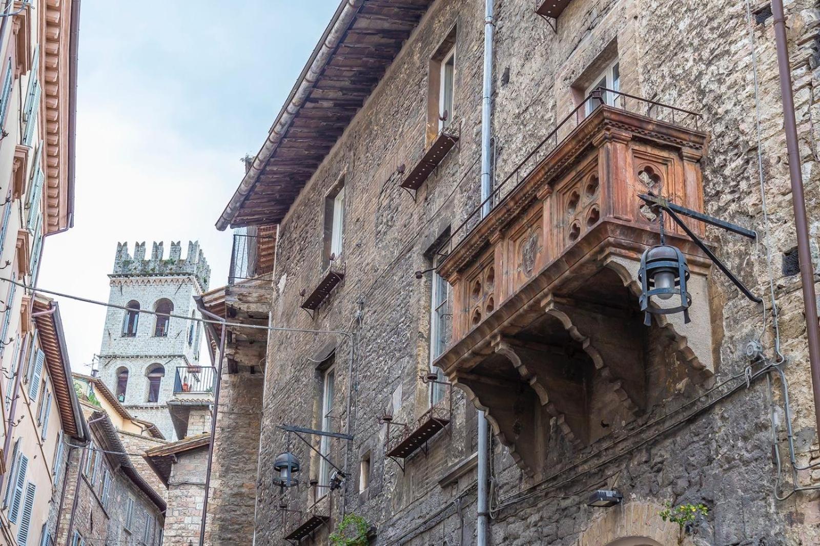 La Loggia Di Portica Residenza Storica Nel Centro Di Assisi Lejlighed Eksteriør billede